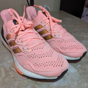 Adidas Ultraboost 22 HEAT.RDY Parley Running Light Orange GX 8037 Women Size 10